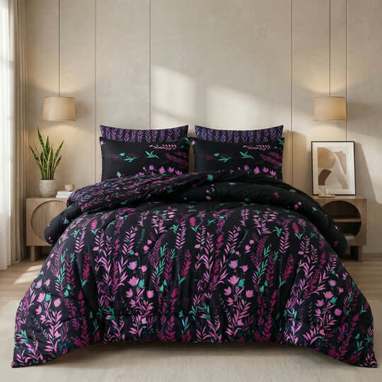 7 Pcs Comforter Set Mh-818 - View 2 - Hania Textile