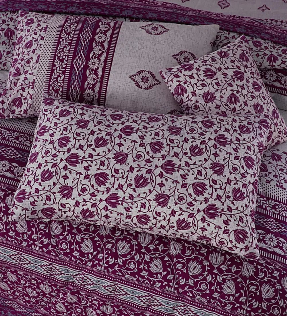 Winter Quilt/Razai Set WR-2550 (Heavy polyester Filling) - Hania Hania Textile