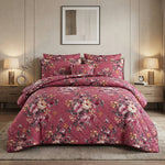 7-Piece Printed Cotton Comforter Set Bedroom Styling - Hania Textile
