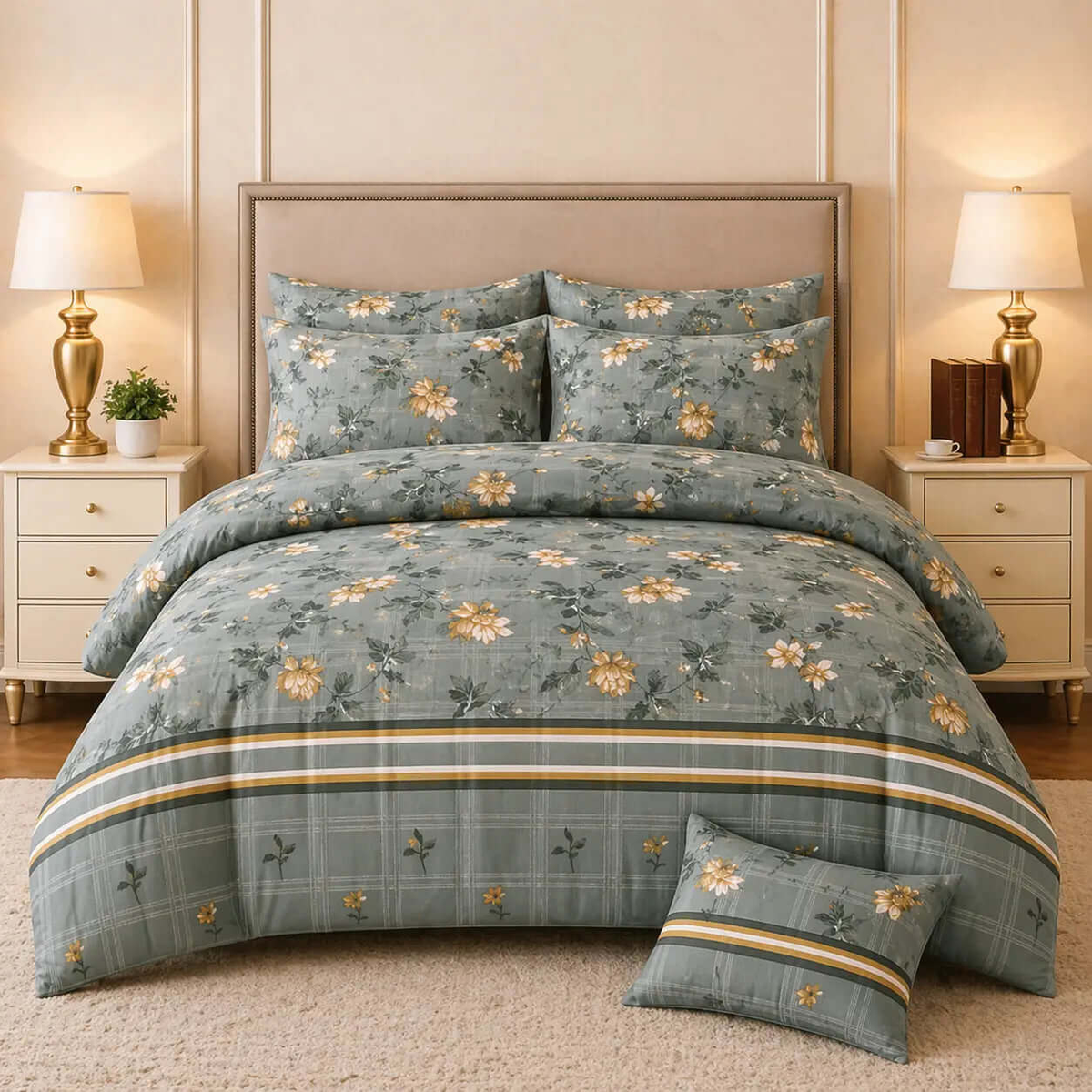 Bedding Set 7-Piece Cotton Comforter for Everyday ComfortHania Textile
