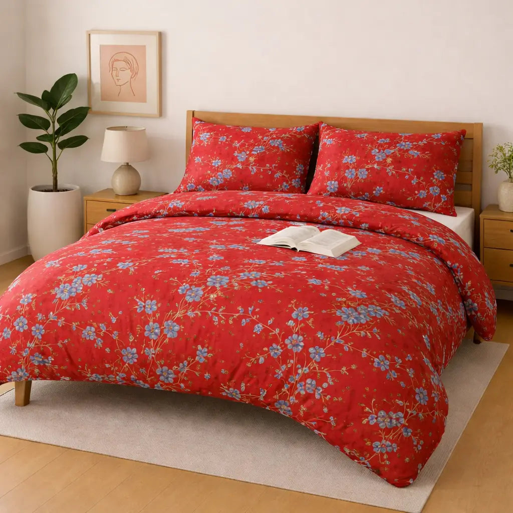 Bedding Set 3-Piece Cotton for Everyday Comfort.Hania Textile