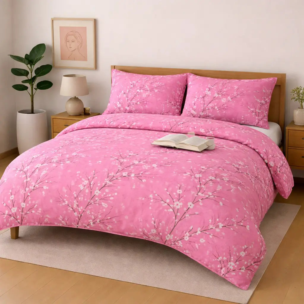 Cotton 3pc Bedsheet Set MN-43 - Hania TextileHania Textile