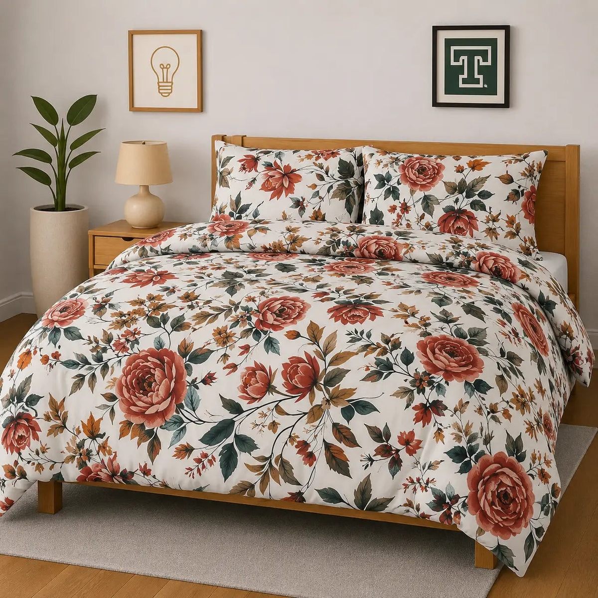 Cotton 3pc Bedsheet Set WF-420 - Hania TextileHania Textile
