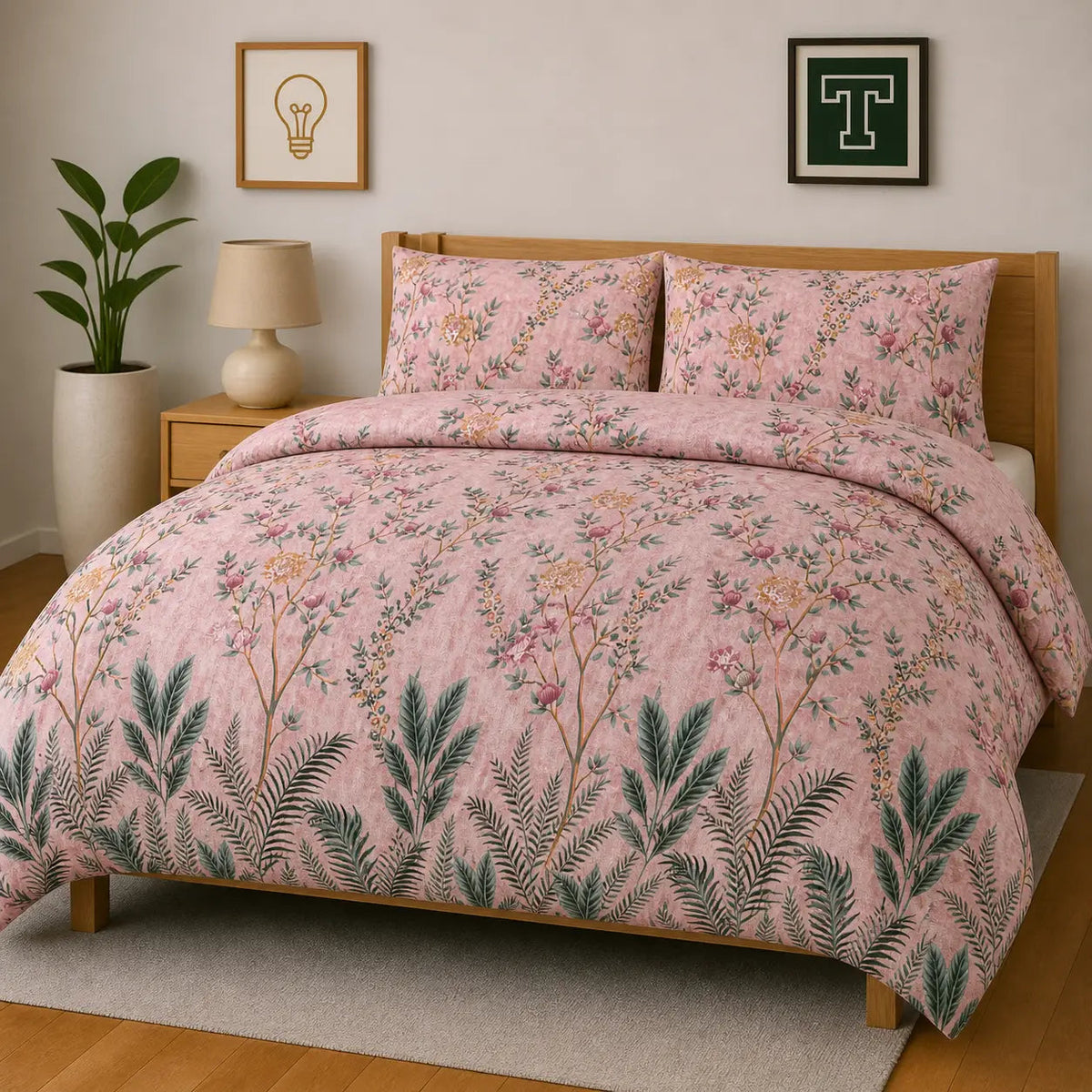 Bedding Set 3-Piece Cotton for Everyday Comfort.Hania Textile
