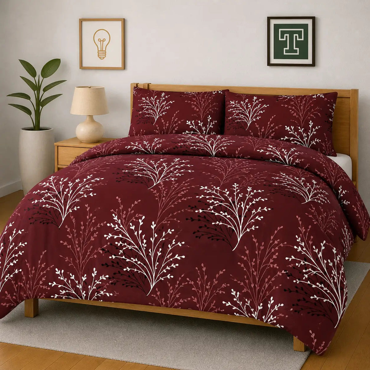 Bedding Set 3-Piece Cotton for Everyday Comfort.Hania Textile
