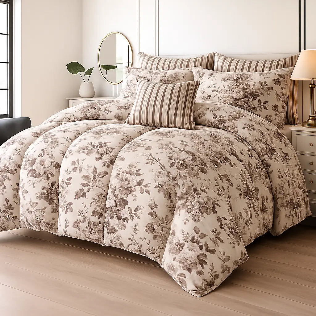 Winter Razai/Quilt 7pc Set Pure Cotton WR-2615 - Hania TextileHania Textile