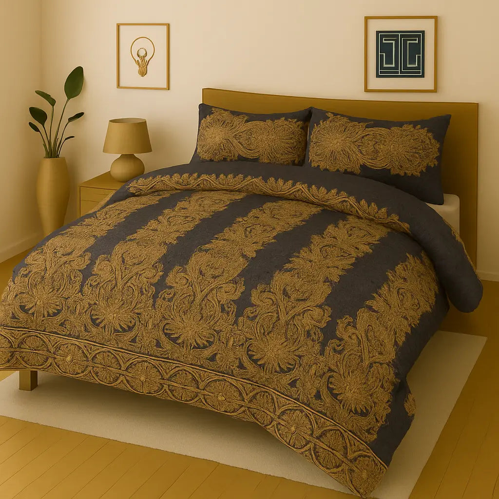Bedding Set 3-Piece Cotton for Everyday Comfort.Hania Textile