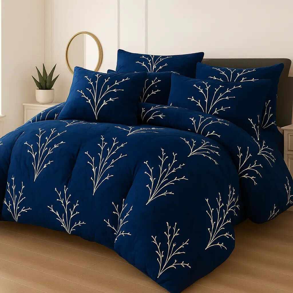 Bedding Set 7-Piece Cotton Comforter for Everyday Comfort.Hania Textile