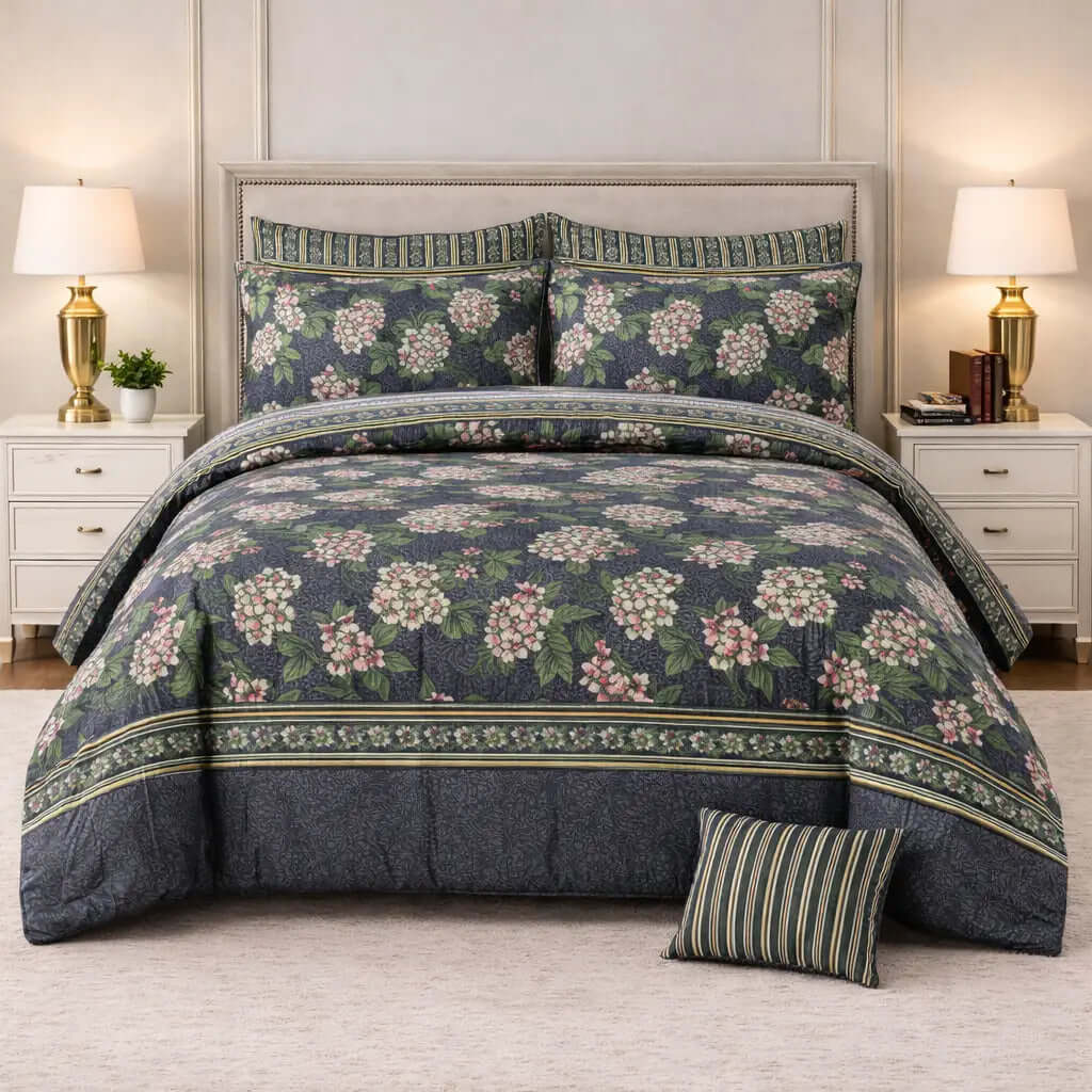 Bedding Set: 7-Piece Cotton Comforter for Everyday ComfortHania Textile