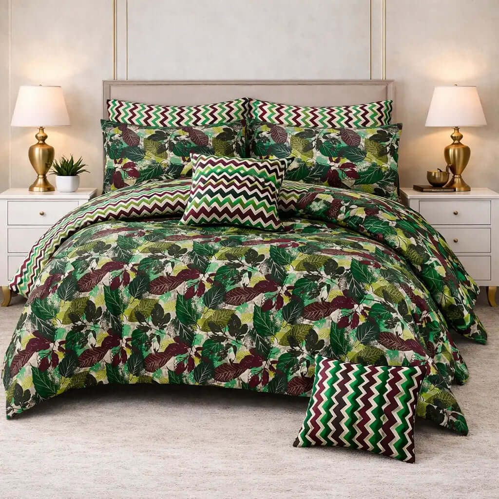 Bedding Set: 7-Piece Cotton Comforter for Everyday ComfortHania Textile