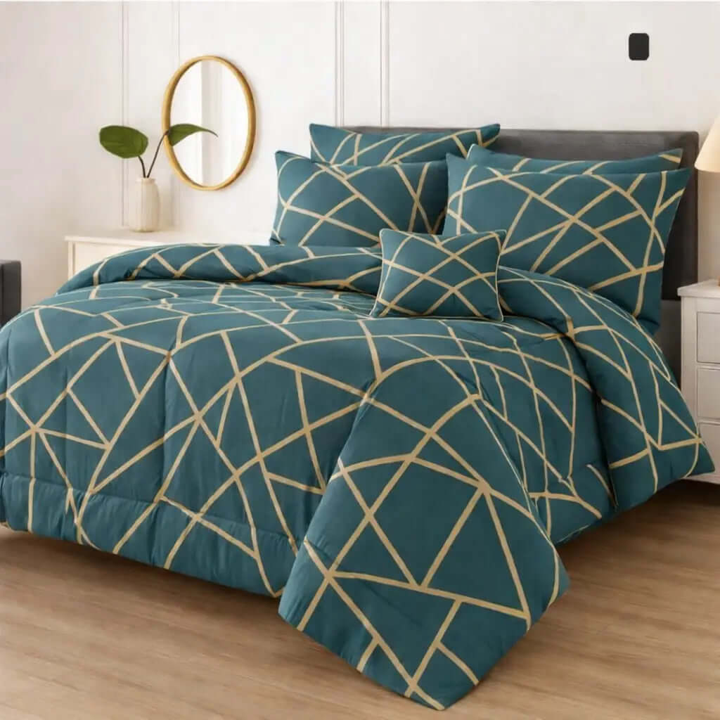 7 Pcs Comforter Set Mh-851 - Hania TextileHania Textile