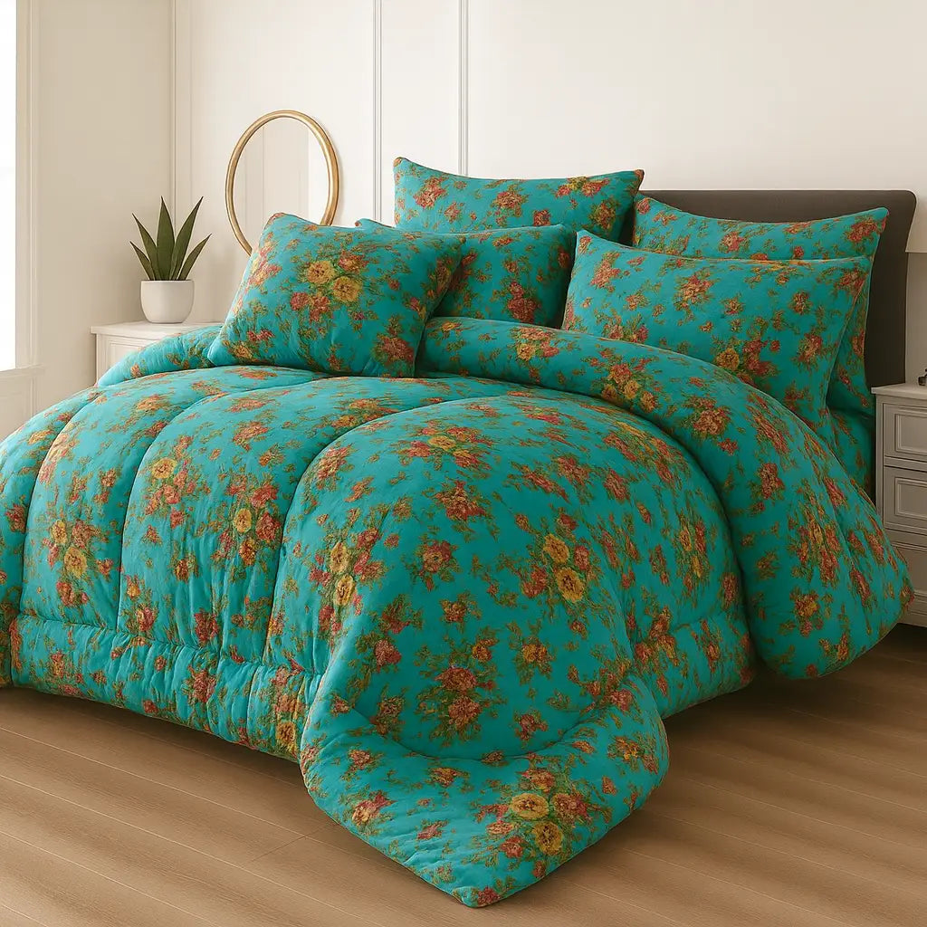 Bedding Set 7-Piece Cotton Comforter for Everyday ComfortHania Textile