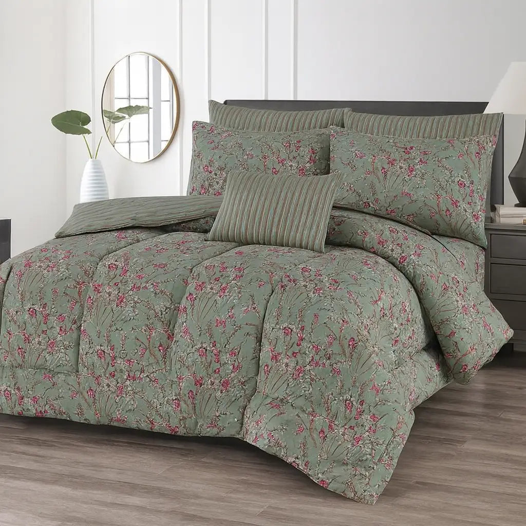 7 Pcs Comforter Set Mh-749 - Hania TextileHania Textile