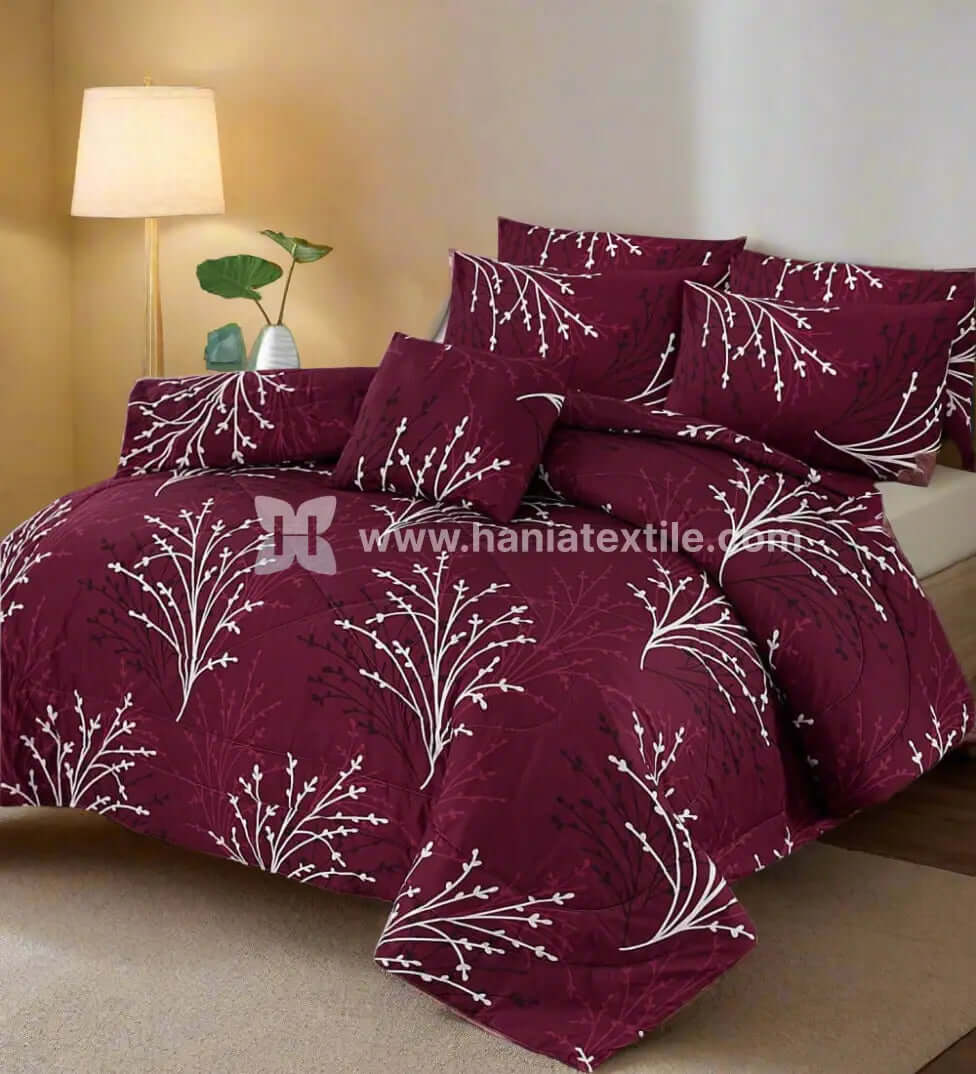 Bedding Set: 7-Piece Cotton Comforter for Everyday ComfortHania Textile