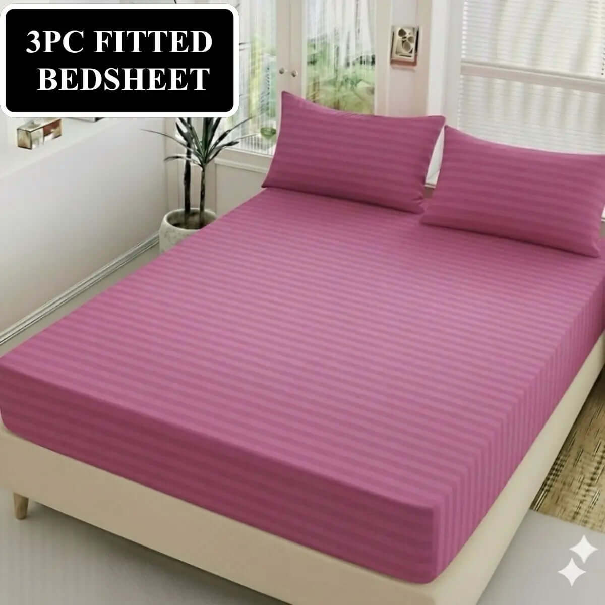 Bedding Set 3-Piece Cotton for Everyday Comfort.Hania Textile