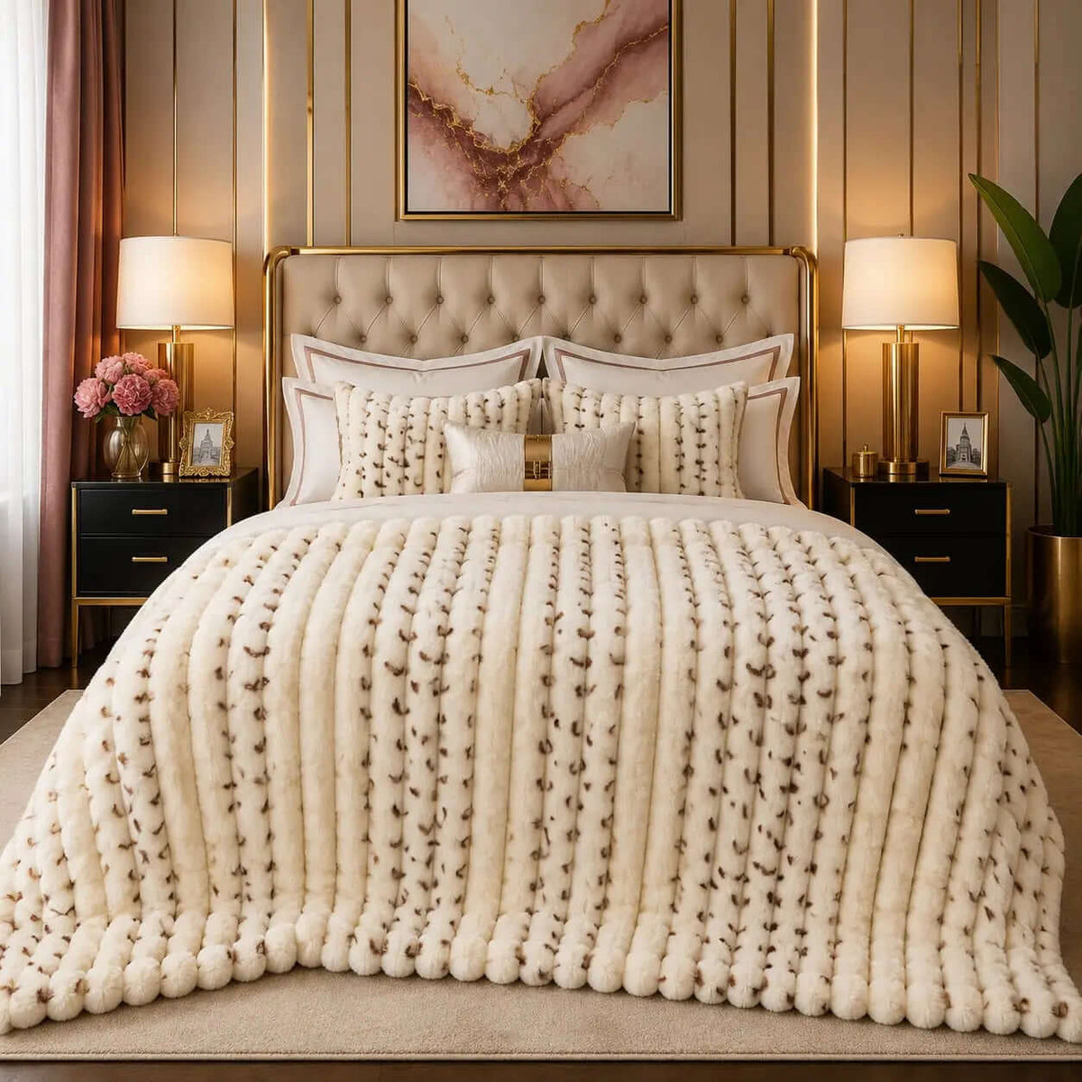 Microfiber Plush Blanket BL-21 - Hania Textile