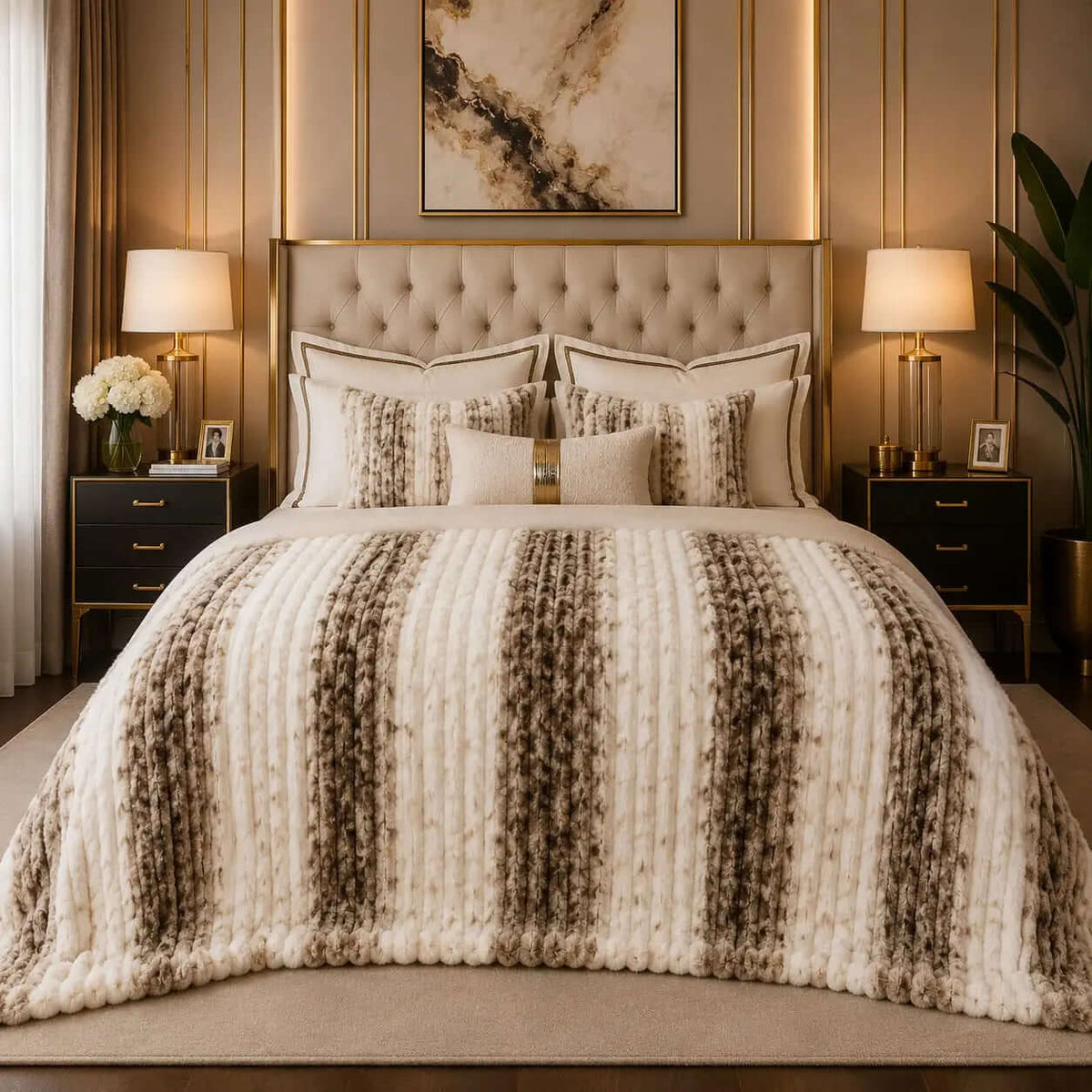 Microfiber Plush Blanket BL-19 - Hania Textile