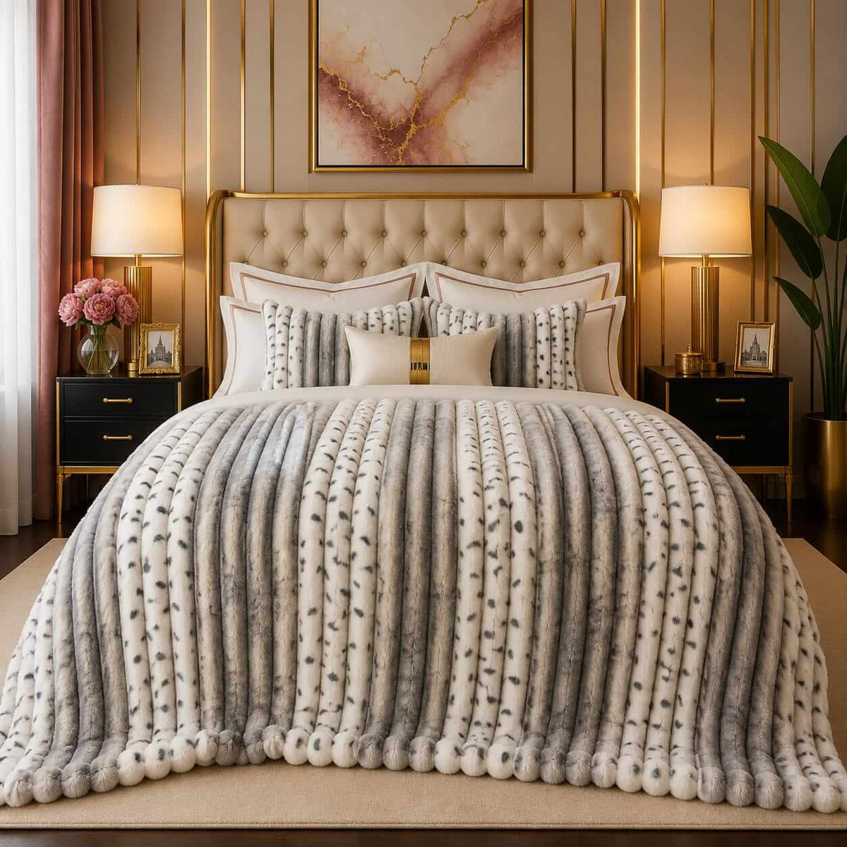 Microfiber Plush Blanket BL-22 - Hania Textile