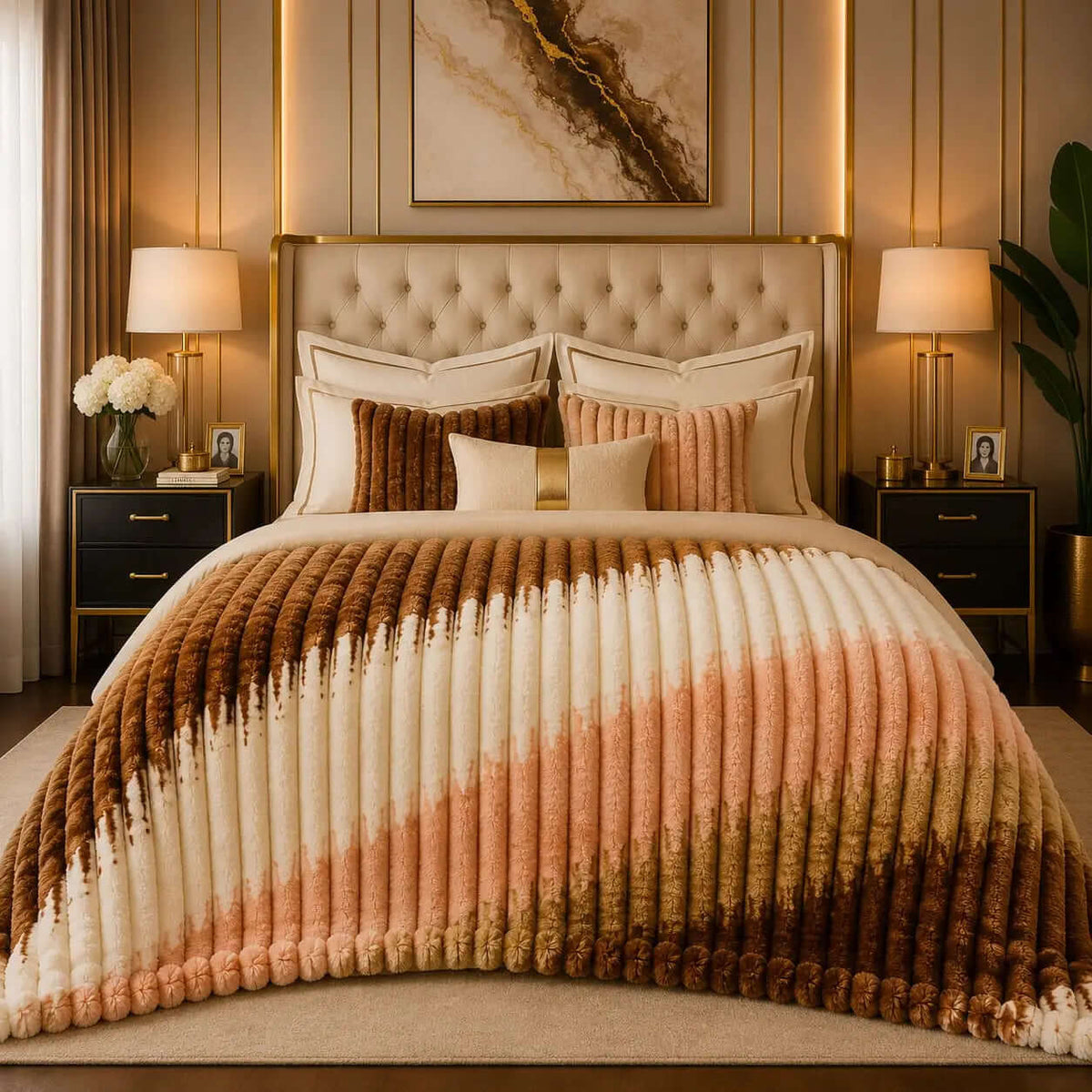 Microfiber Plush Blanket BL-23 - Hania Textile