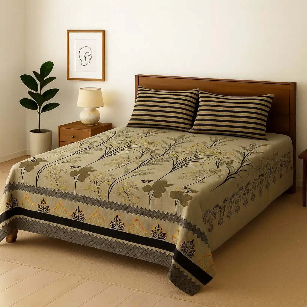 Bedding Set 3-Piece Cotton for Everyday Comfort.Hania Textile