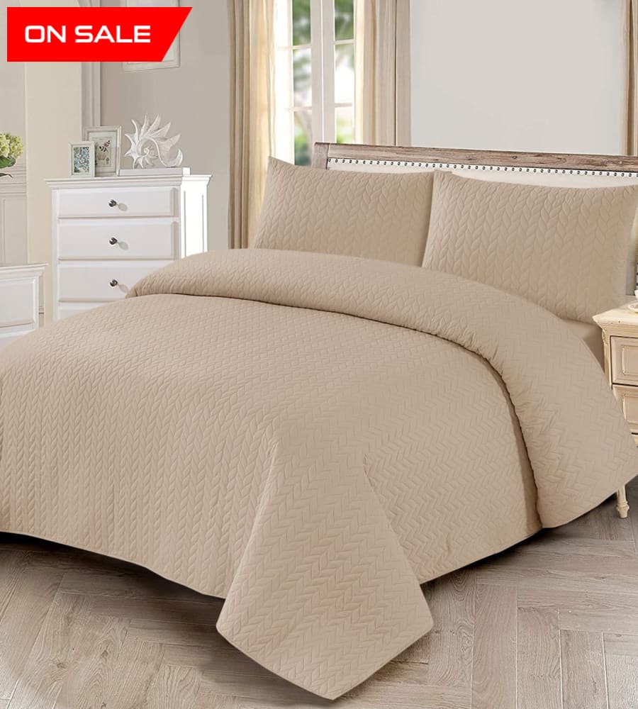 Bedspread Set 3 Pcs 1014 Quilts & Comforters
