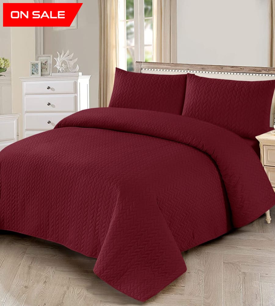 Bedspread Set 3 Pcs 1015 Quilts & Comforters