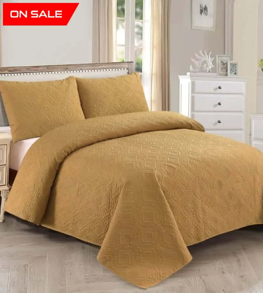 Bedding Set: 3-Piece Cotton Bedspread for Everyday ComfortHania Textile