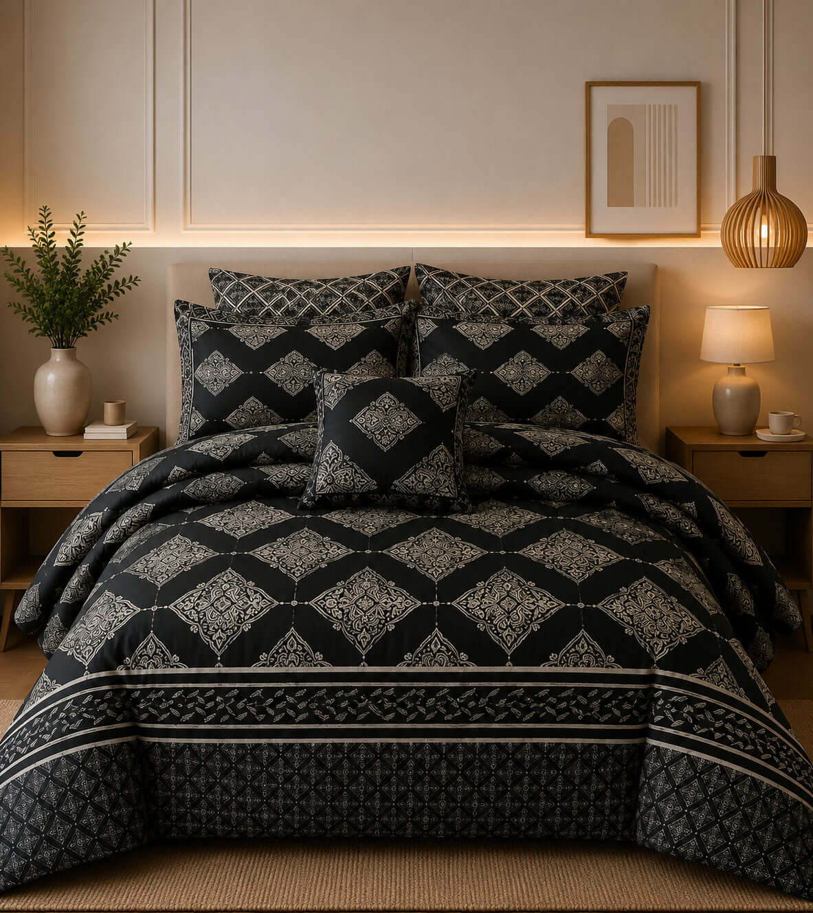 7 pcs Comforter Set WR-914 - Hania Textile