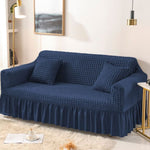 Bubble Mesh Quilted Sofa Cover﹙Blue ﹚ Quilts & Comforters