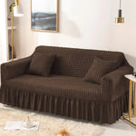 Sofa Cover: Bubble Mesh Quilted Design﹙Chocolate ﹚Hania Textile