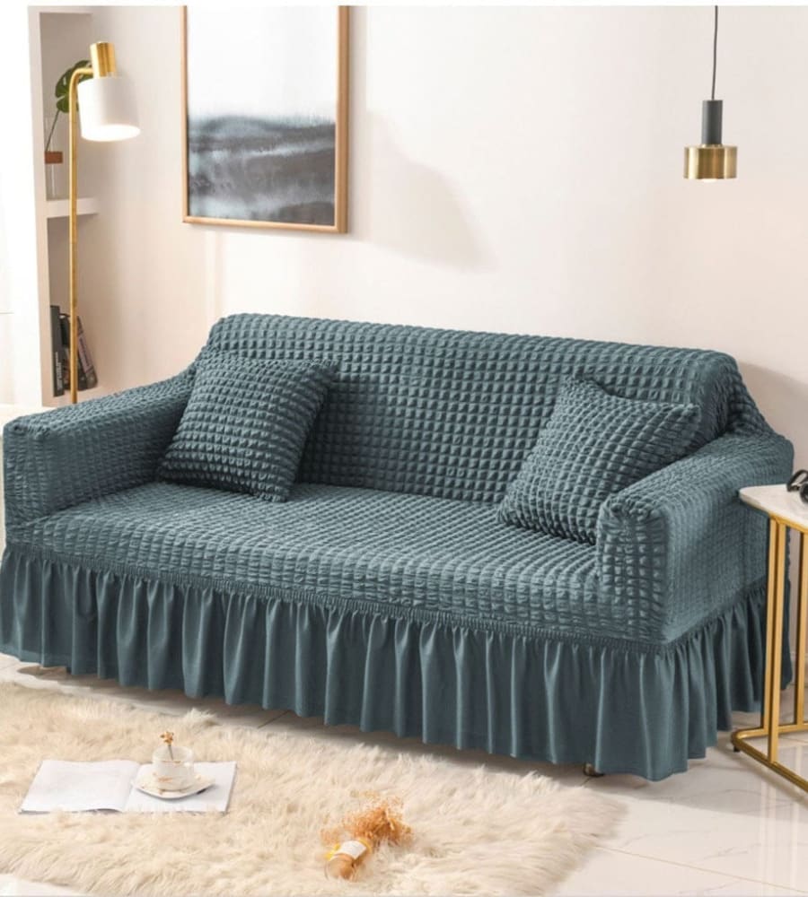 Bubble Mesh Quilted Sofa Cover﹙ Dark Grey﹚ Quilts & Comforters