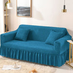 Bubble Mesh Quilted Sofa Cover﹙Light Blue ﹚ Quilts & Comforters
