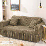 Bubble Mesh Quilted Sofa Cover﹙Light Brown ﹚ Quilts & Comforters