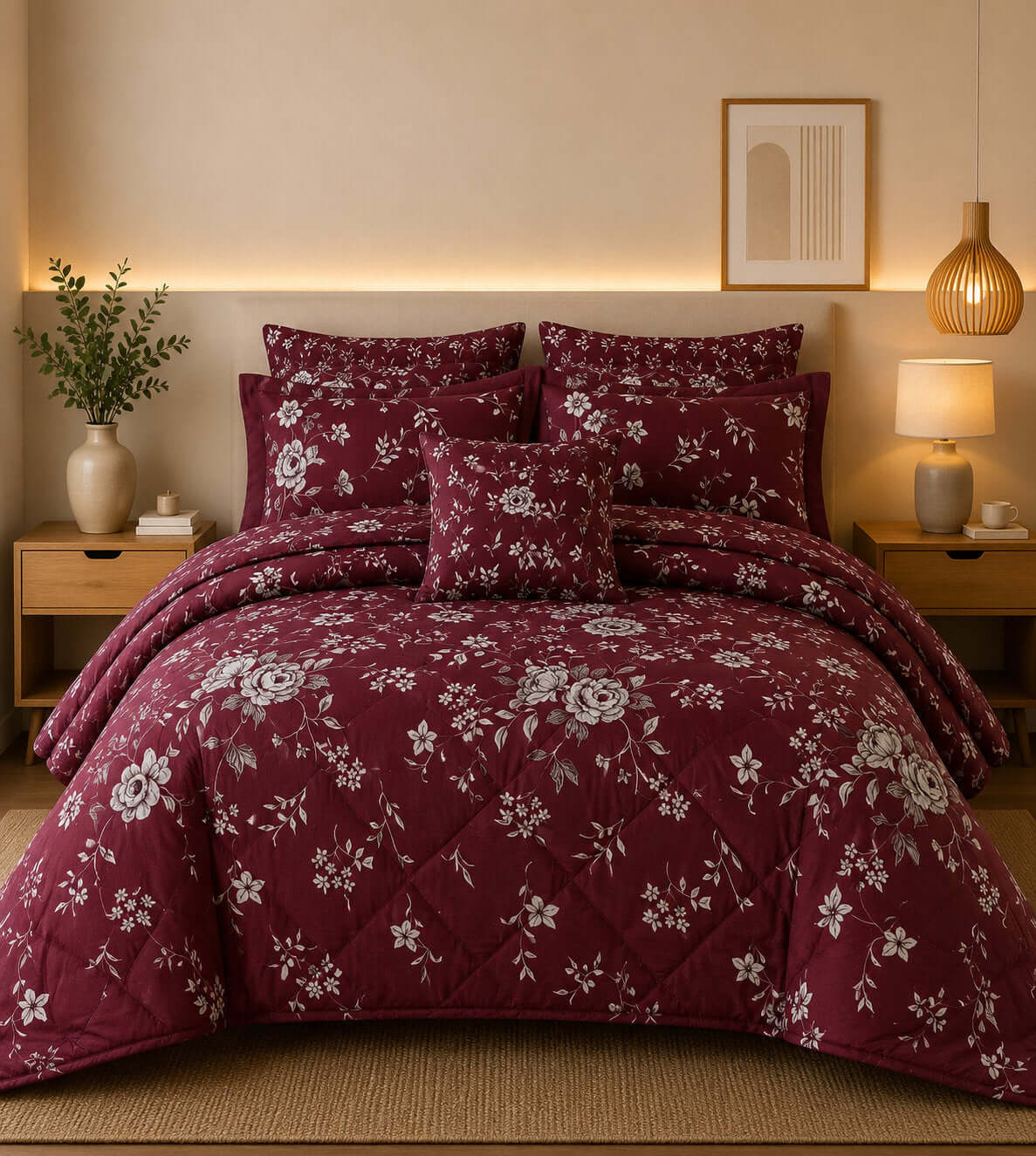 Ghana Ali 7 Pcs Comforter Set Mh-771 - Hania Textile