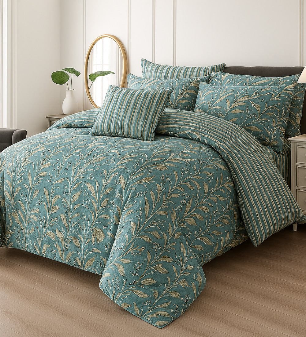 Cotton 7pc Comforter Set S-62 Quilts & Comforters