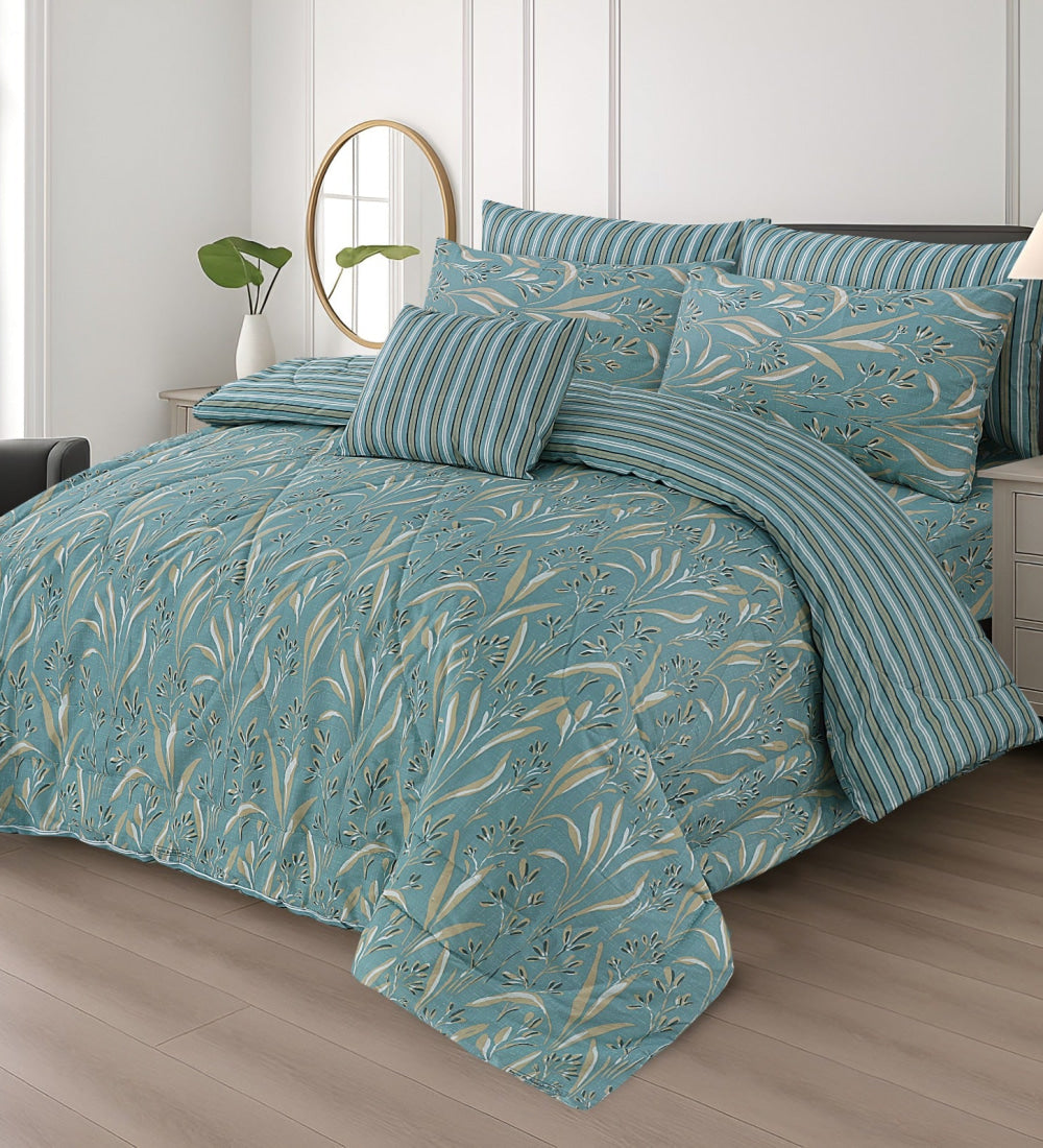 Cotton 7pc Comforter Set S-62 Quilts & Comforters