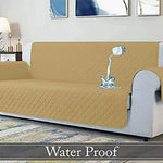 Waterproof Cotton Quilted Sofa Cover ﹙ Beige ﹚ Quilts & Comforters