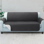 Cotton Quilted Sofa Cover ﹙ Black ﹚ Quilts & Comforters