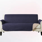 Cotton Quilted Sofa Cover﹙ Navy Blue ﹚ Quilts & Comforters