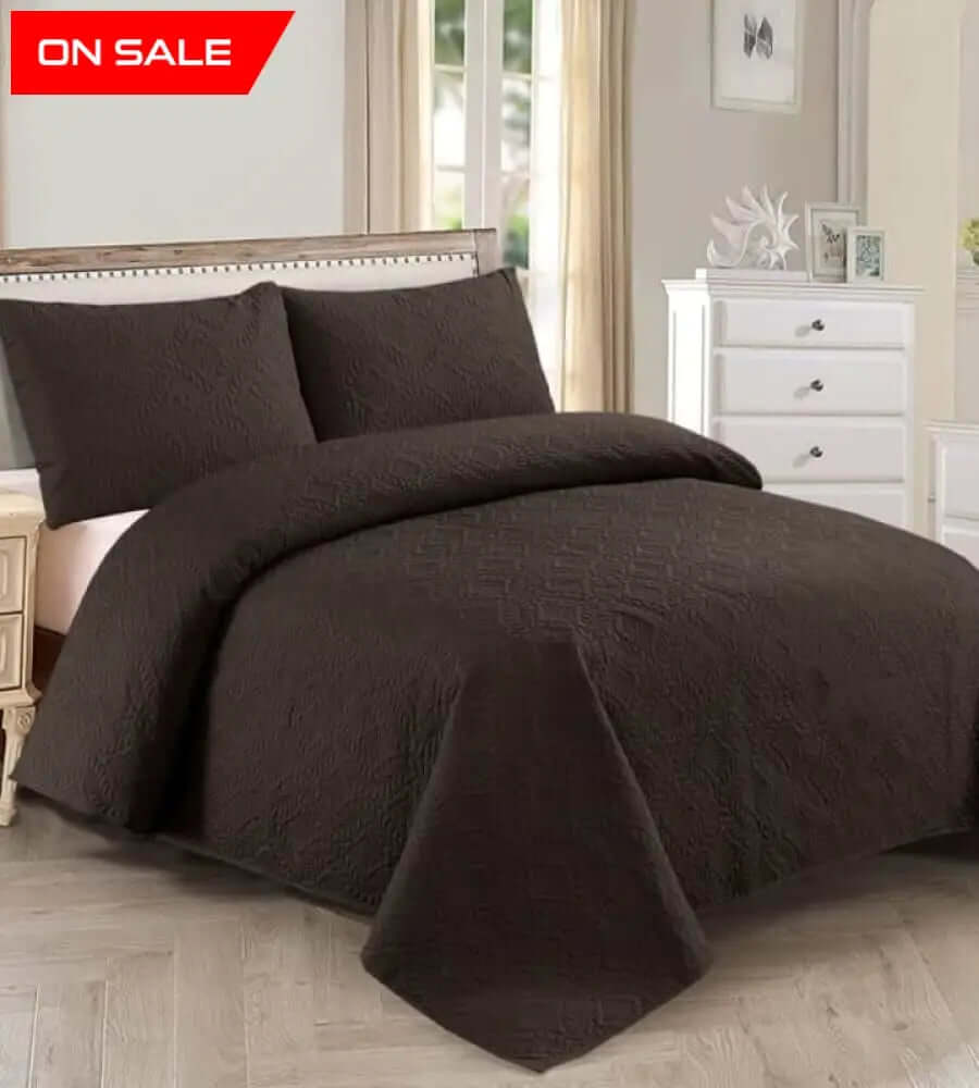 Bedding Set: 3-Piece Cotton Bedspread for Everyday ComfortHania Textile