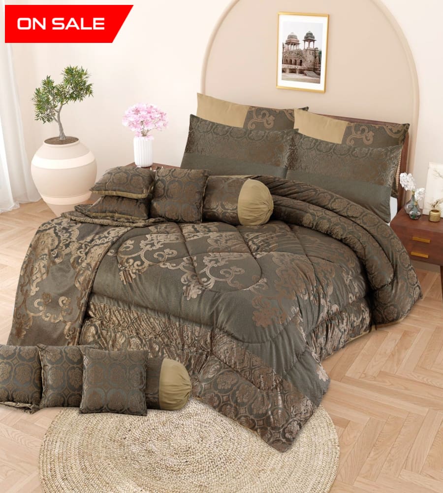 Luxury Filled Razai 14 Pcs Bridal Set Bs-765 Quilts & Comforters