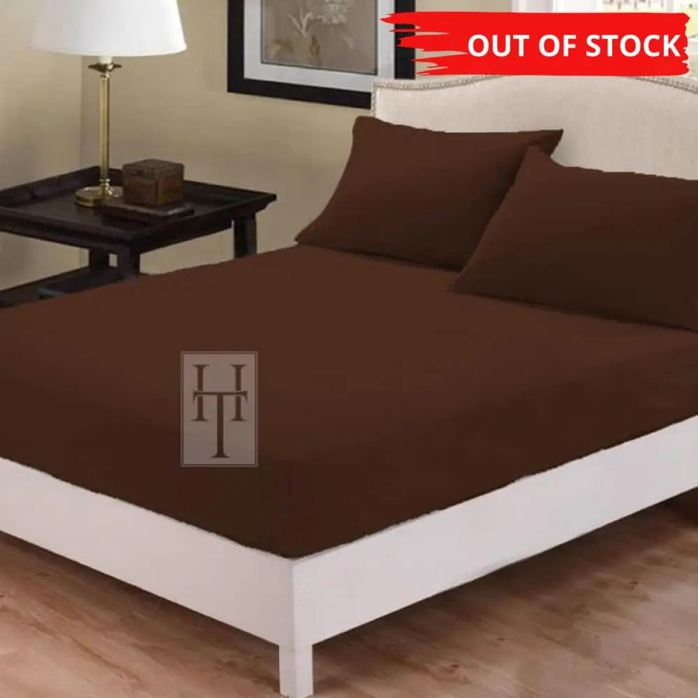 Plain Fitted King Size Sheet D-06 - Hania TextileHania Textile
