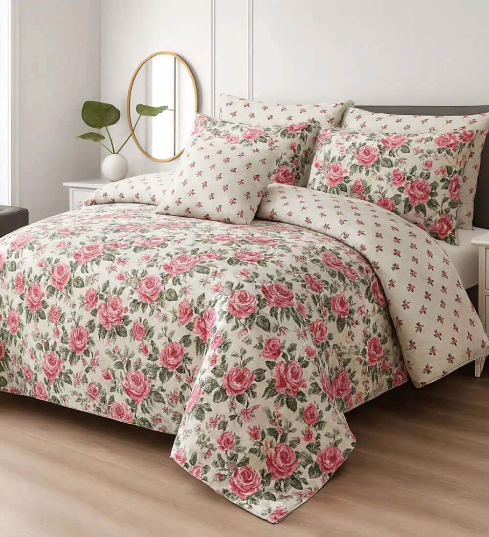 Bedding Set 7-Piece Cotton Comforter for Everyday Comfort.Hania Textile