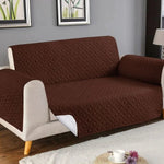 Sofa Cover: Ultrasonic Cotton Quilted Sofa Design﹙ Brown﹚Hania Textile
