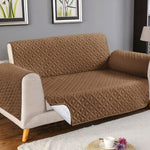 Ultrasonic Cotton Quilted Sofa Cover﹙ Light Brown ﹚ Quilts & Comforters