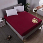 Mattress Cover:King Size Cotton Quilted Waterproof ProtectorHania Textile
