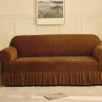 Zebra Style Velvet Sofa Cover﹙ Light Brown ﹚ Quilts & Comforters